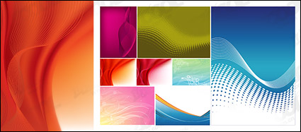 Featured vector background material - softer style