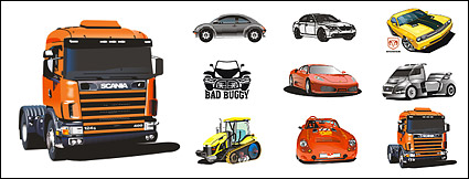 Cool car vector material