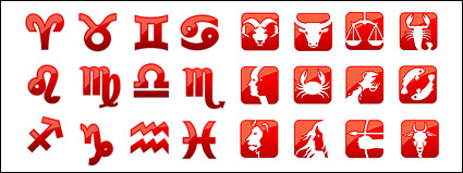 12 web2.0 style icon constellation vector material