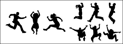 The figure jumps Vector