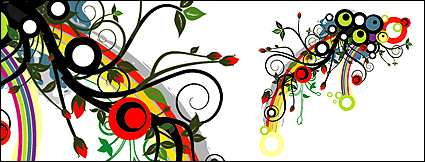 The tide patterns of flowers Vector