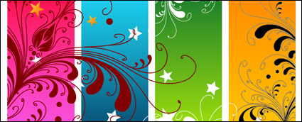 Flower trend element vector material