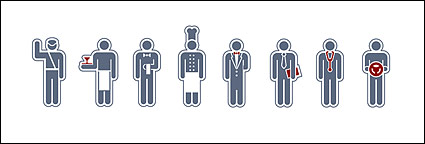 Various elements of professional cartoon villain Vector